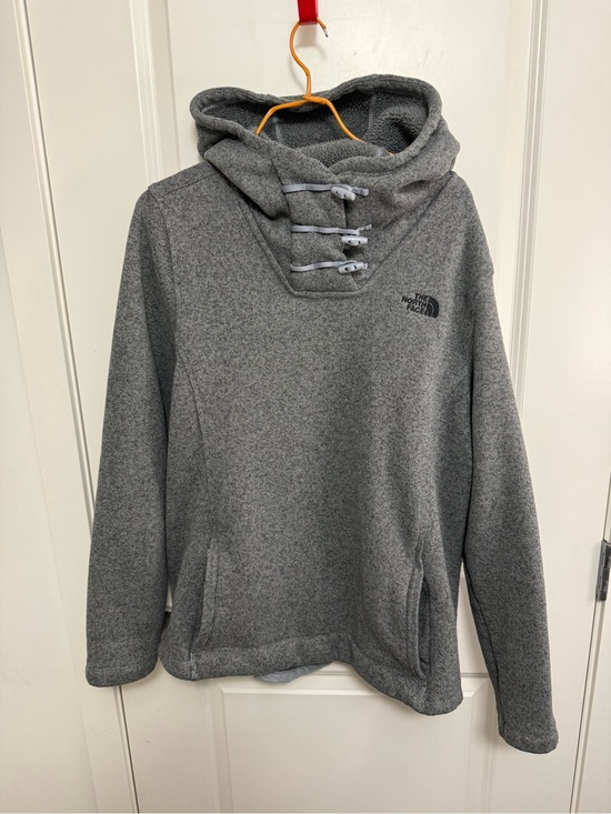 The North Face Sweaters - The North Face Women's Grey Crescent Hooded Pullover in size XXL